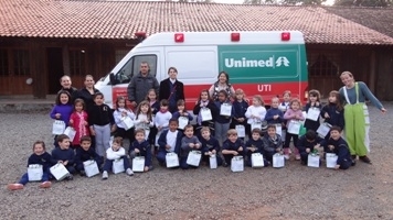 30 alunos da pr-escola do Colgio Dom Alberto participaram de diversas atividades